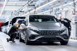 Производство на Mercedes-AMG EQS 53 4MATIC+ в Зинделфинген