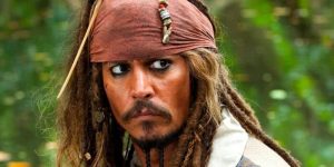 Деп в ролята на капитан Джак Спароу от "Карибски пиратие4