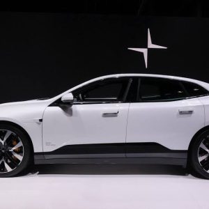 Електрическият SUV Polestar 4 е показан на пресконференцията на Международното автомобилно изложение в Ню Йорк в Манхатън, Ню Йорк, САЩ, REUTERS